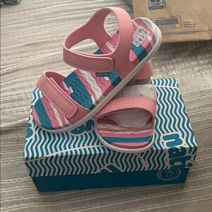 Native Kids Sandals in Pink and Blue